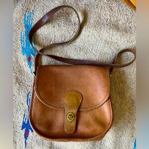 Vintage Coach Saddle Bag